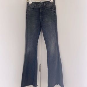 MOTHER black denim flare jeans, Size 26.